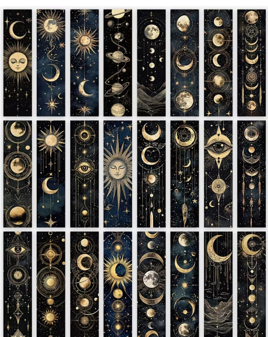 The Planets of the Past Universal Magnetic 5 Pack Celestial Book Marks