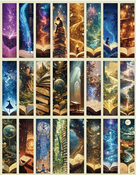 5 Pack Fantasy Waterproof Book Marks